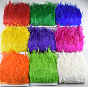 Plumas de gallo de pollo Hackle teñidas de lavanda para bricolaje atado de moscas artesanía carnaval pelo pendiente fiesta decoración del hogar accesorio - Product Image 4