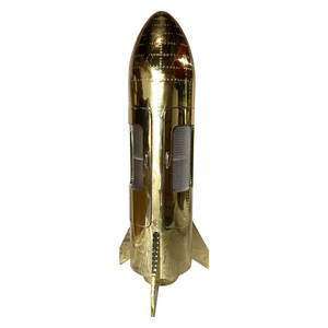 Muebles de aviación antiguos a buen <span class=keywords><strong>precio</strong></span>, gabinete de cohete, gabinete de decoración de aluminio dorado para Club Bar, sala de estar - Product Image 1