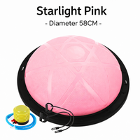 Kit de demi-ballon d'équilibre gonflable robuste et écologique pour entraînement de yoga, idéal pour la gym professionnelle et la remise en forme à domicile