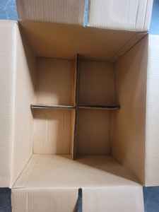 Boîtes postales ondulées imprimées par coutume pour marquer les caractéristiques portatives sûres de transport pour des logos de tailles faites sur commande de supermarché offerts - Product Image 3