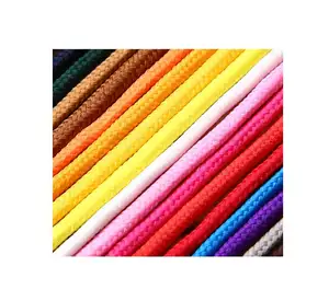 Corde composée de Polyester 5mm, corde de coton creuse tressée à 3 brins pour macramé