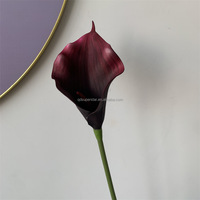 B-1295 Super Star Kunstblumen Großhandel Hochwertige Langstielige Real-Touch Einzelstiel Calla-Lilien mit Großen Blüten