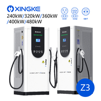 Borne de recharge rapide DC double port haute puissance 240-480 kW Xingke Z3 IP54 pour camions lourds et logistique