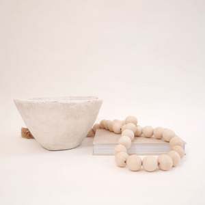 Guirnalda de Cuentas de Madera de 72 Pulgadas con Cuentas de Madera Grandes de 1.5 Pulgadas de Diámetro Estilo Granja - Product Image 3