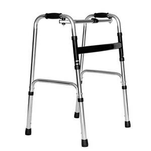 Déambulateur Kangya pliable et réglable en hauteur avec barre transversale épaissie pour la stabilité et le soutien des personnes âgées, antidérapant - Product Image 1