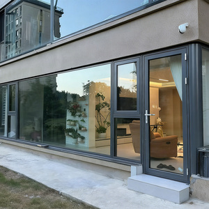 Ventanas Modernas de Aluminio con Rotura de Puente Térmico, Doble y Triple Vidrio, Resistentes a Huracanes, Insonorizadas, para Baño y Villa - Product Image 2
