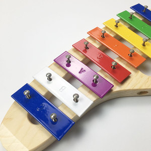 Xilófono de Madera de 8 Teclas al por Mayor, Glockenspiel de Placa de Aluminio Arcoíris, Instrumento Orff para Entrenamiento Rítmico Preescolar - Product Image 3