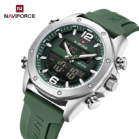 Montre NAVIFORCE 9264, dernière montre chinoise, affichage double heure, LED multifonction, montre-bracelet à grand cadran, chronographe sport pour homme