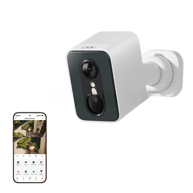 Wifi CCTV Cameras 4K Smart Security Home Camera with Night Vision and Two-Audio Camera Waterproof 143 Wide Angle Cam for Outdoor