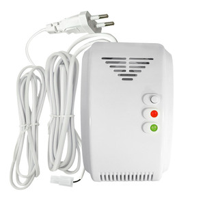 Haushalts-Gasleck-<span class=keywords><strong>Alarm</strong></span> für Küchen: Erkennung von Erdgas & Flüssiggas, Kabelgebundener Ton- & Lichtalarm mit 20m Reichweite - Product Image 1