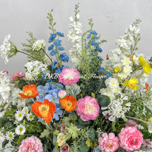 DKB factory <strong>cheap</strong> custom tropical aisle <strong>flowers</strong> durable artificial colorful wildflower wedding aisle <strong>flowers</strong> - Product Image 5