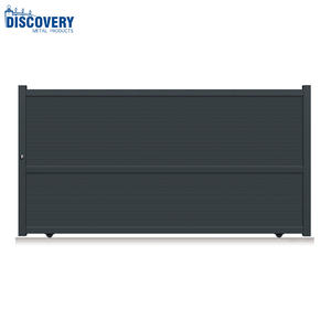 Puertas de Reja Modernas de Aluminio, Puertas de Celosía, Puerta Corredera Eléctrica de Aluminio <span class=keywords><strong>para</strong></span> Exteriores de Casa o Villa - Product Image 5