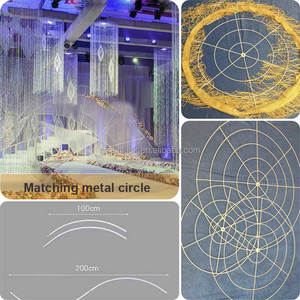 Wedding Ceiling Decoration <strong>String</strong> <strong>Curtain</strong> Drooping Shiny Cord Line <strong>Curtains</strong> for Wedding Hotel Event Ceiling - Product Image 4