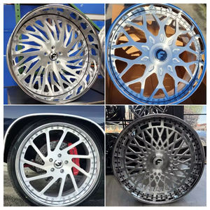 Jantes en alliage forgé Hunt Concave Chrome 2 pièces 22 24 26 28 <span class=keywords><strong>pouces</strong></span> avec capuchon flottant, 5 trous 5x120 5x114.3, jantes chromées, jantes forgées - Product Image 6