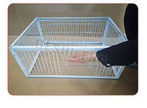 Güvercin aksesuarları beyaz kuşlar kafes kapılar kuş kafesi için Metal güvercin giriş tuzak kapı - Product Image 6