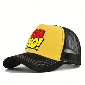 Casquette de baseball bicolore sportive et formelle personnalisée en gros avec dos en maille 100 % coton style camionneur à 6 panneaux - Product Image 5