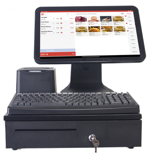 Terminal Punto de Venta <span class=keywords><strong>con</strong></span> Pantalla Táctil de 15 Pulgadas/15.6 Pulgadas, <span class=keywords><strong>Caja</strong></span> <span class=keywords><strong>Registradora</strong></span>, Windows 10/Android 11 Opcional, Pantalla LED8 VFD220 para Clientes - Product Image 1