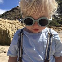 Nouvelles lunettes de soleil tendance rondes pour enfants, protection UV400, pour l'été