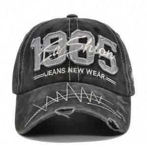 หมวกแก๊ปผู้ชายปักลาย Applique ปี 1985 สไตล์วินเทจ 6 แผง ทรงเบสบอล ยี่ห้อ Manufacturer Sports Caps - Product Image 3