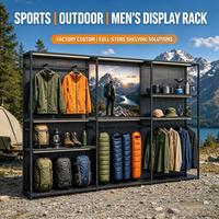 Présentoir Haut de Gamme pour Vêtements de Sport et Équipements d'Extérieur pour Centres Commerciaux – Fixation Personnalisée pour Magasin de Sportswear