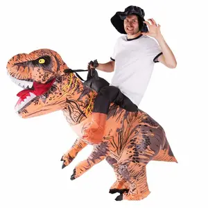 Hot sale!inflatable trex costume carry on dinosaur ride costume