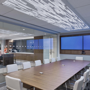 Hiện đại nghệ thuật bị đình chỉ hợp kim nhôm trang trí đục lỗ kim loại trần giả bảng điều chỉnh với LED chiếu sáng - Product Image 6