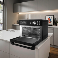 Four friteuse à air en acier inoxydable 30L 1800W 21-en-1 pour la cuisson des frites, déshydrater le rôti, réchauffer la rôtissoire électrique, la cuisine domestique