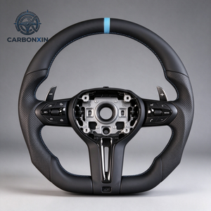 Volante de Fibra de Carbono Personalizado para BMW CS G F F30 F20 F10 E46 M2 M4 M3 M5 G20 G80 E90 E87 E38 G28 G30 G38 G60 G87 X3 X5 M8 - Product Image 3