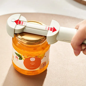 Ouvre-bouteille rétractable multifonctionnel en acier inoxydable, ouvre-bocal et ouvre-verre à vis, économiseur d'effort - Product Image 1