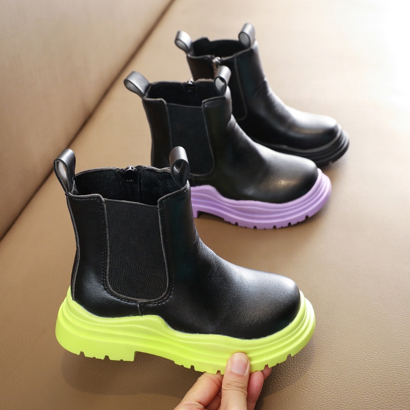 Детские ботинки Jinbeile для девочек, модная детская обувь, дизайнерская обувь для маленьких девочек, ботильоны, повседневная детская обувь