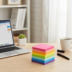 8 Blocs de Notas Autoadhesivos Multicolores Brillantes de 3x3, 85 Hojas/Bloc, Notas Adhesivas Moradas, 8 Blocs en Total - Product Image 3