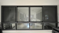 Ventana Abatible de Aluminio con Rotura de Puente Térmico, Certificación CE NFRC AS2047, Doble Acristalamiento PA66, para Proyectos de Casas y Villas (OEM/ODM)