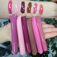Private Label Vegan Peptide Lip Butter Balm Tube met Fruitgeur, Hydraterende Lip Tint Olie, Op Maat Gemaakte Lipgloss Balm