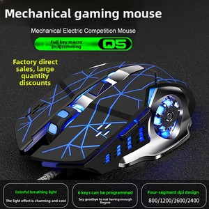 Ratón para Juegos <span class=keywords><strong>Viper</strong></span> Q5 Metal de 4 Botones con Sensor Óptico Programable, Cableado, para PUBG, E-sports, Cibercafé, USB, Macro Definición - Product Image 2