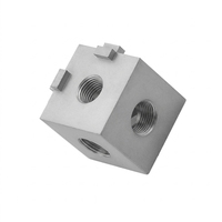 Service de fraisage CNC sur mesure en acier inoxydable et aluminium, pièce carrée à trois coins 80/20 10S, usinage CNC 4042