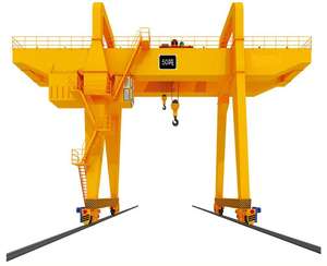 Heavy Duty Steel MG Gantry Crane with Locking Wheels 10-75T Lifting Capacity for Outdoor Warehouse & Cargo Yard - Product Image 1