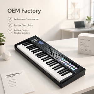 WORLDE MIDI tastiera Controller P-49 PRO (tastiera MIDI semi-contrappeso 49key) sintetizzatore musica di plastica - Product Image 1
