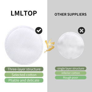100 Pezzi di Dischetti di Cotone Premium Rotondi per la Cura del Viso e la Rimozione del Trucco SY430, Confezione Personalizzata, Morbidi Dischetti Cosmetici a 3 Strati - Product Image 4
