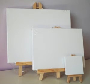 Marco de fotos de lienzo de arte digital con pintura al óleo sobre lienzo, diseño moderno, ligero, respetuoso con el medio ambiente, marco de madera de mesa - Product Image 3