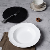 Vaisselle en porcelaine de style naturel P&T Wholesale, assiette, bol, tasse, ensemble de vaisselle en céramique personnalisée pour restaurant, hôtel