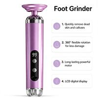 Nouvelle lime à pieds électrique en plastique pour usage domestique, élimine les peaux mortes et les callosités, pédicure multifonctionnelle, rechargeable par USB, portable, numérique