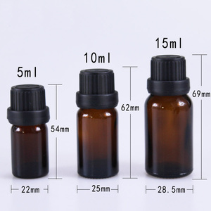 Frascos de Vidrio Ámbar de 10 ml, 15 ml y 30 ml <span class=keywords><strong>para</strong></span> Aceites Esenciales, Frascos Cuentagotas de Vidrio Vacíos con Reductores de Orificio <span class=keywords><strong>para</strong></span> Aromaterapia y Aceites de Fragancia - Product Image 2