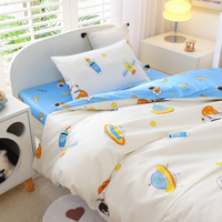 Ensemble de literie pour enfants 6 pièces 100% coton, ensemble de couette pour garçons et filles, dessin animé, OEM ODM, impression personnalisée du logo, respectueux de la peau, prêt à être expédié