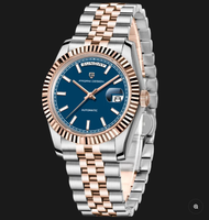 Montres pour hommes PAGANI DESIGN 1752, montre automatique de luxe en or rose pour hommes, montres mécaniques à bracelet, miroir saphir, cadeau pour homme