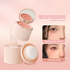 6 colores OEM versátil fácil de mezclar Dulce Crema femenina terciopelo niebla mate contorno Natural impermeable rubor en polvo con hojaldre - Product Image 4
