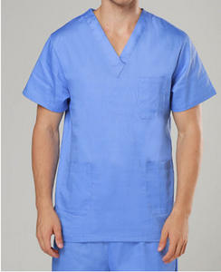 OEM Unisex de algodón 100 de manga corta con cuello en V de médico enfermera uniformes exfoliantes conjunto - Product Image 2