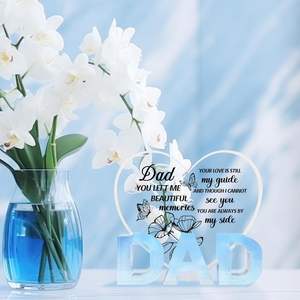 Décoration acrylique clair acrylique cadeau de table pour la fête des pères Uionen 1747 - Product Image 1