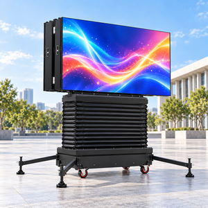 Pantalla LED P5 para exteriores sobre ruedas, reutilizable, para escenarios pequeños, espectáculos en vivo al aire libre, eventos comunitarios y alquiler. - Product Image 6