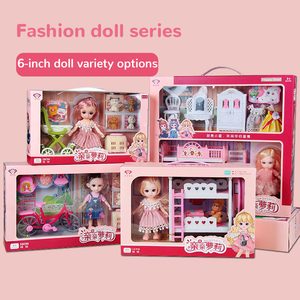 6 pulgadas móviles conjunto <span class=keywords><strong>de</strong></span> muñecas <span class=keywords><strong>de</strong></span> vinilo juguetes vestido accesorios encantadora princesa muñeca <span class=keywords><strong>de</strong></span> moda regalo decoración fingir jugar muñeca las <span class=keywords><strong>niñas</strong></span> - Product Image 5