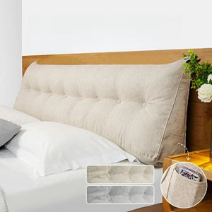 Almohada Triangular para Cabecera, Almohada Larga para Rellenar el Espacio entre Camas, 100% Poliéster, Funda Extraíble y Lavable - Product Image 3